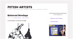 Desktop Screenshot of fetishartists.com